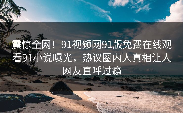 震惊全网！91视频网91版免费在线观看91小说曝光，热议圈内人真相让人网友直呼过瘾